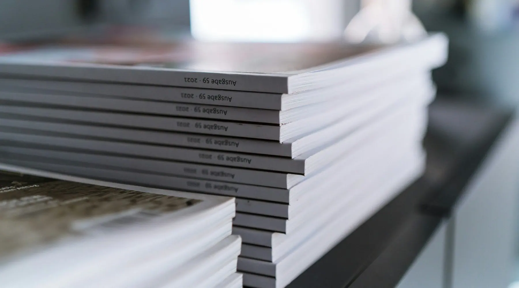 A printed document on a desk