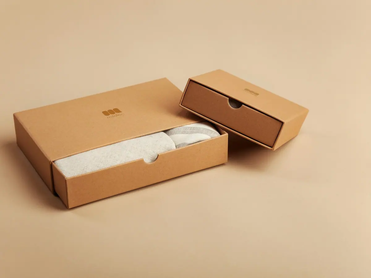 Branded packaging detail