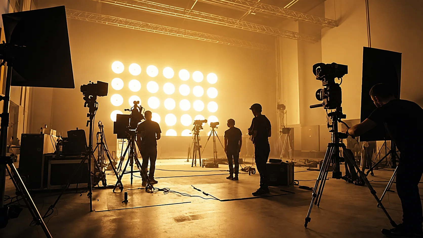 A film set during production