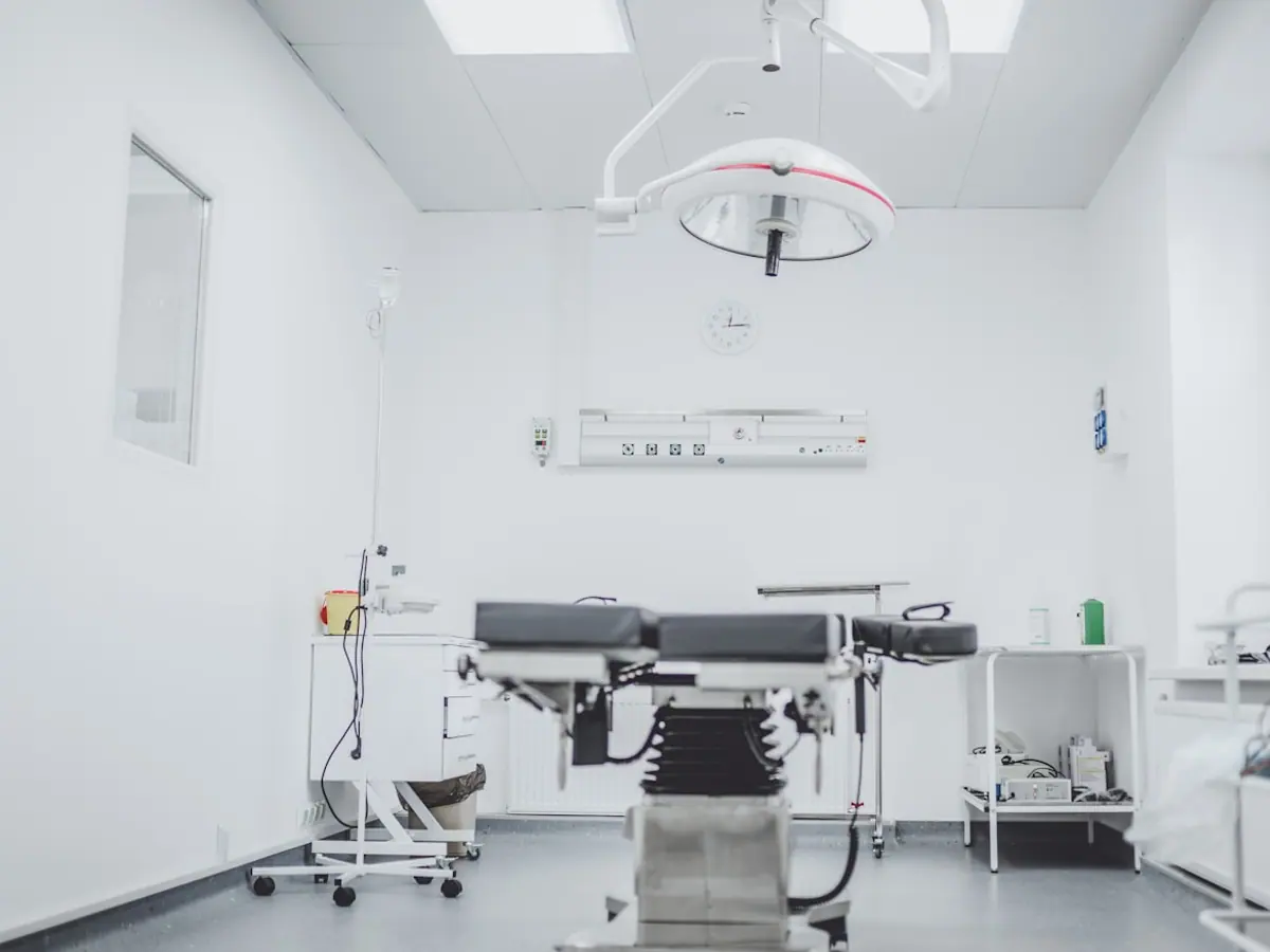 Clinical environment photographed for the concept healthcare brand